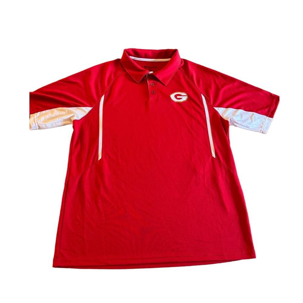 Men's University of Georgia UGA Red Embroidered Golf Polo - Large